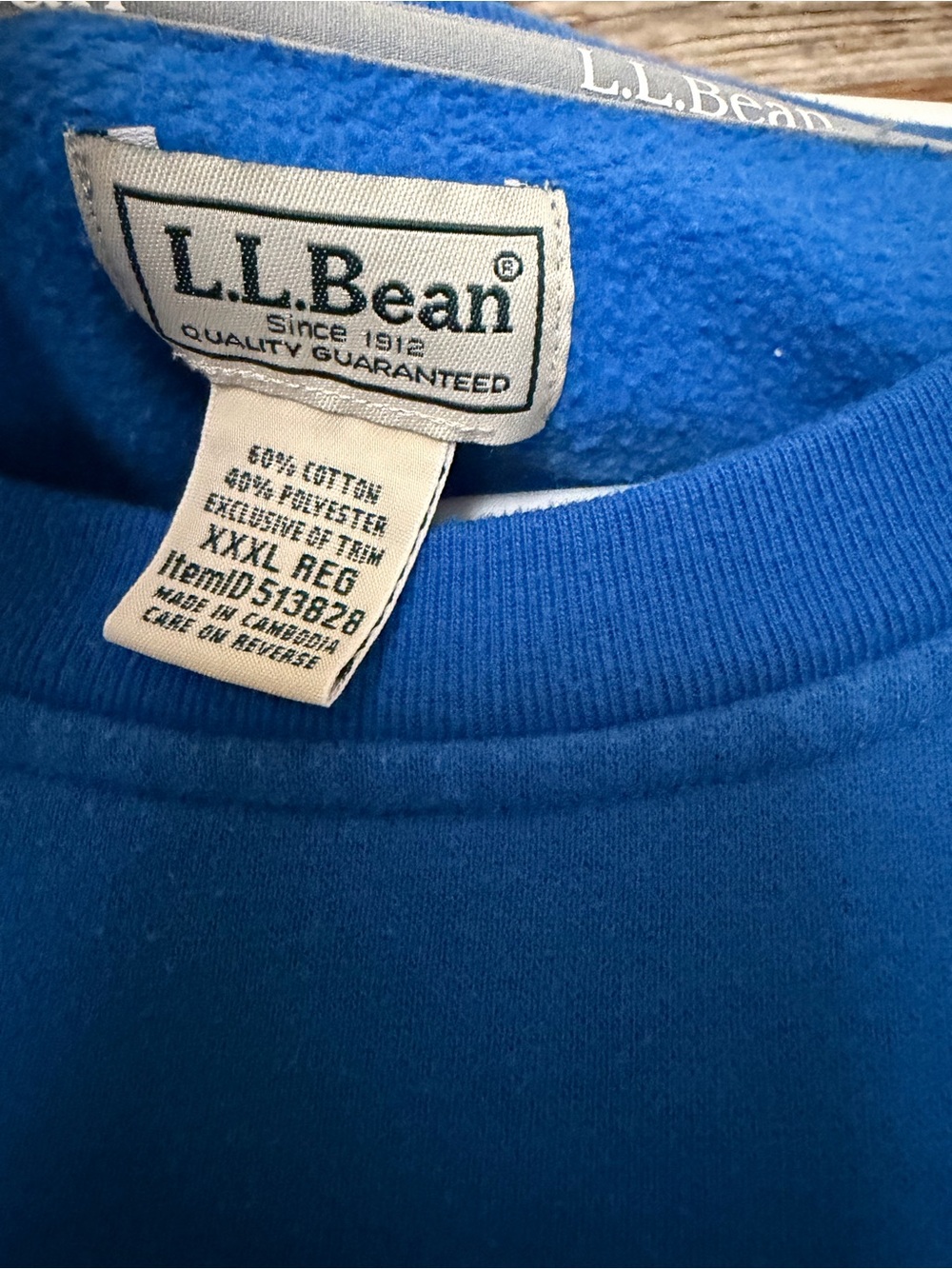 LL Bean crew neck sweatshirt